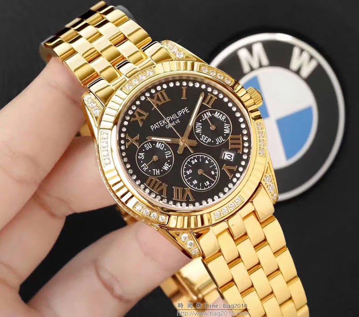 百達翡麗PATEK PHILPPE 全新多功能腕表 進口9100機械機芯 316L精鋼表殼錶帶 超級防水 最佳男士腕表  wssb4979